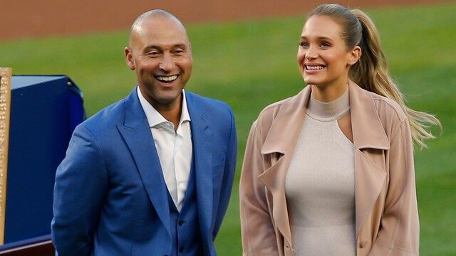 Hannah Davis seen out and about with husband Derek Jeter in Miami