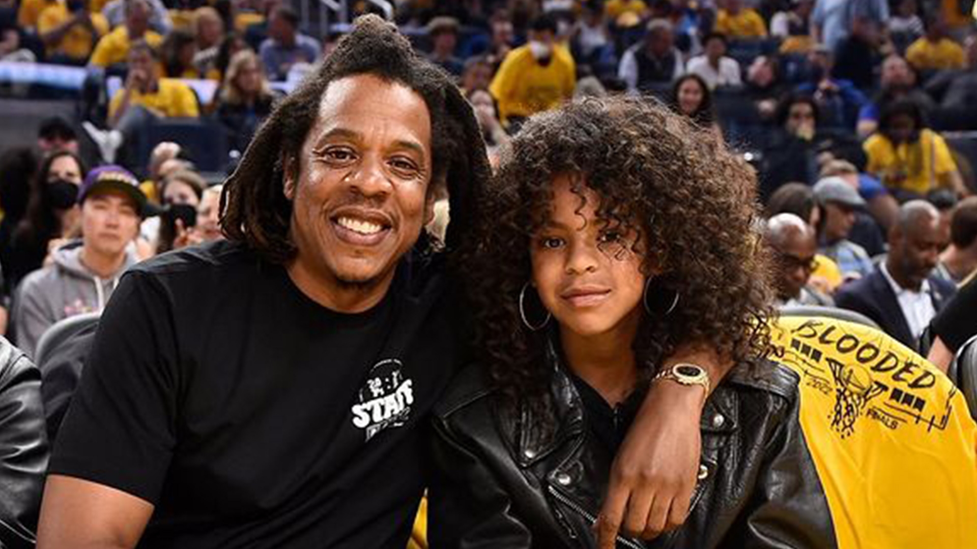 NBA on X: Jay Z brought his daughter Blue Ivy for @Lakers