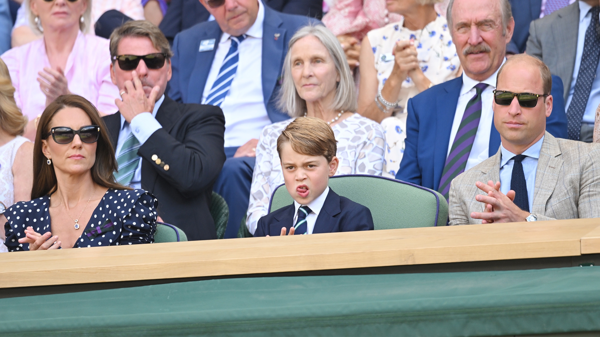 Princess Kate back in Royal Box at Wimbledon with Prince William and two of  their children
