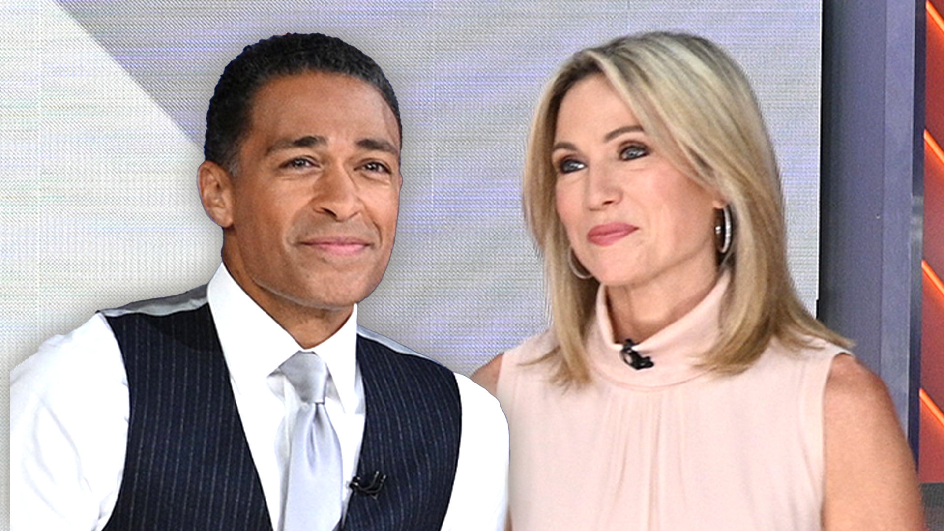 Good Morning America 3 hosts Amy Robach and T.J. Holmes go off the air  after revelations of their romantic relationship