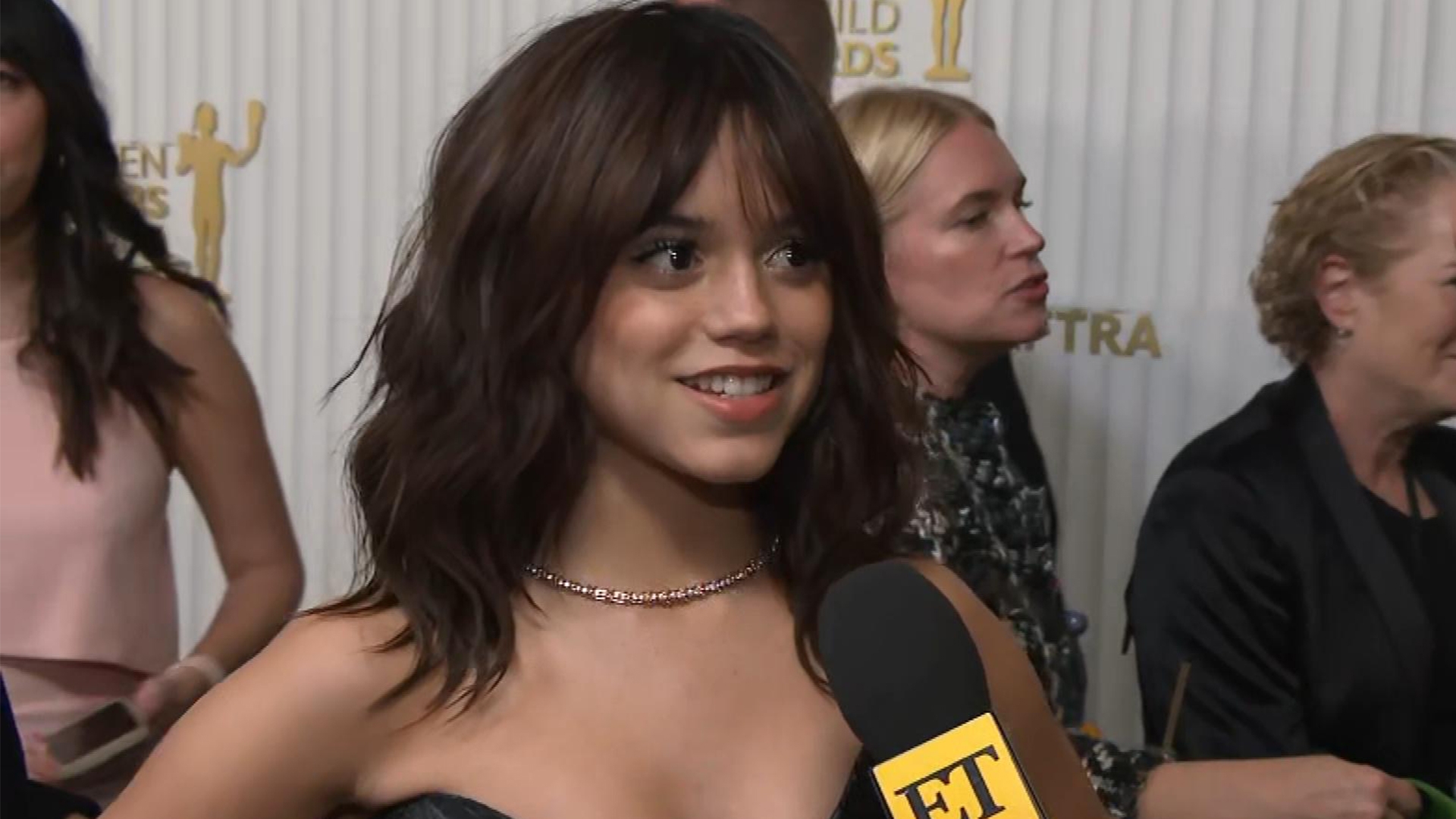 We have nothing in common!' Aubrey Plaza and Jenna Ortega steal the show at  the SAG Awards