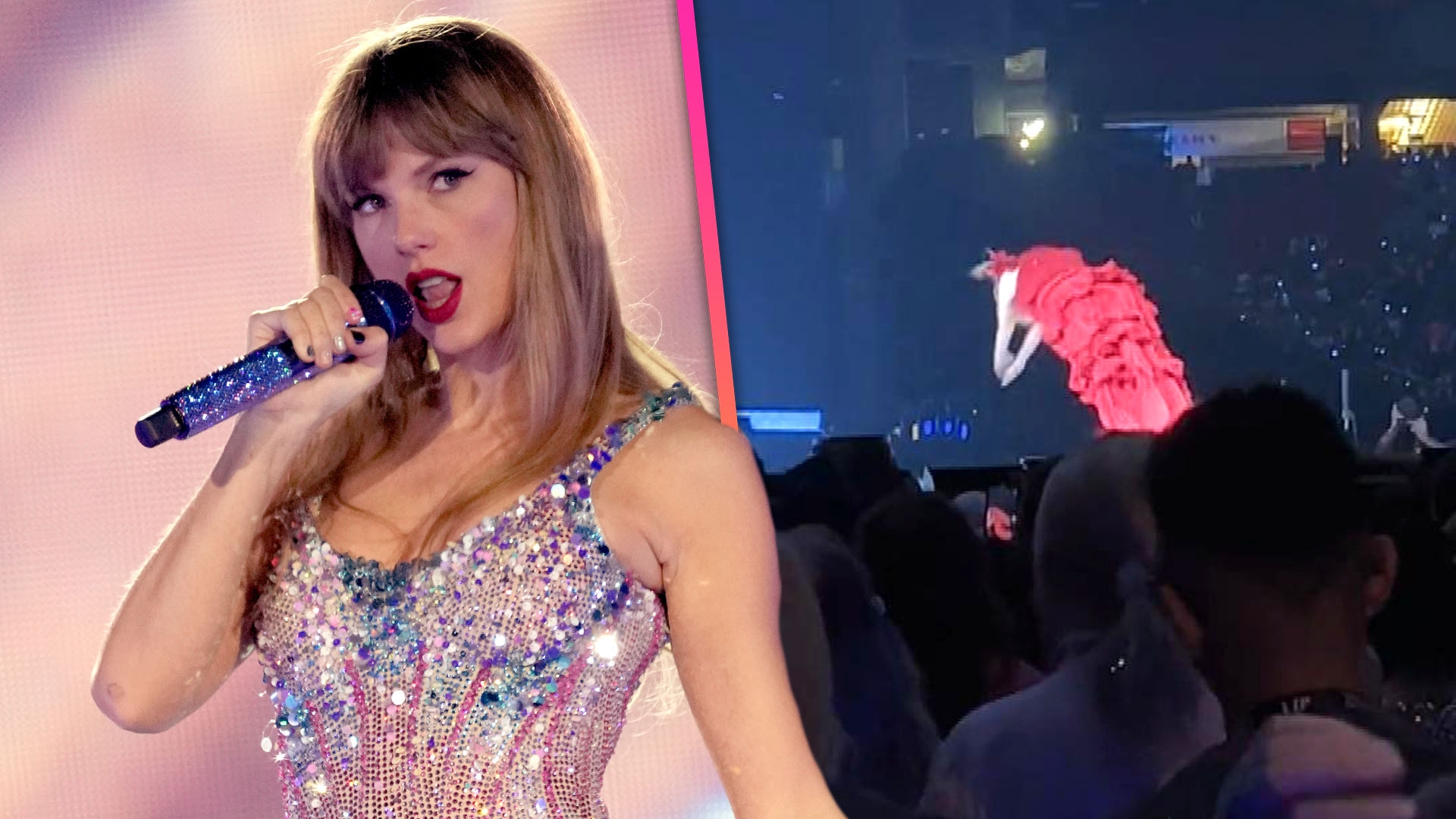 Taylor Swift Gives 'Loser' Sign to 'Lover' Version of Herself During 'Eras  Tour' After Joe Alwyn Split