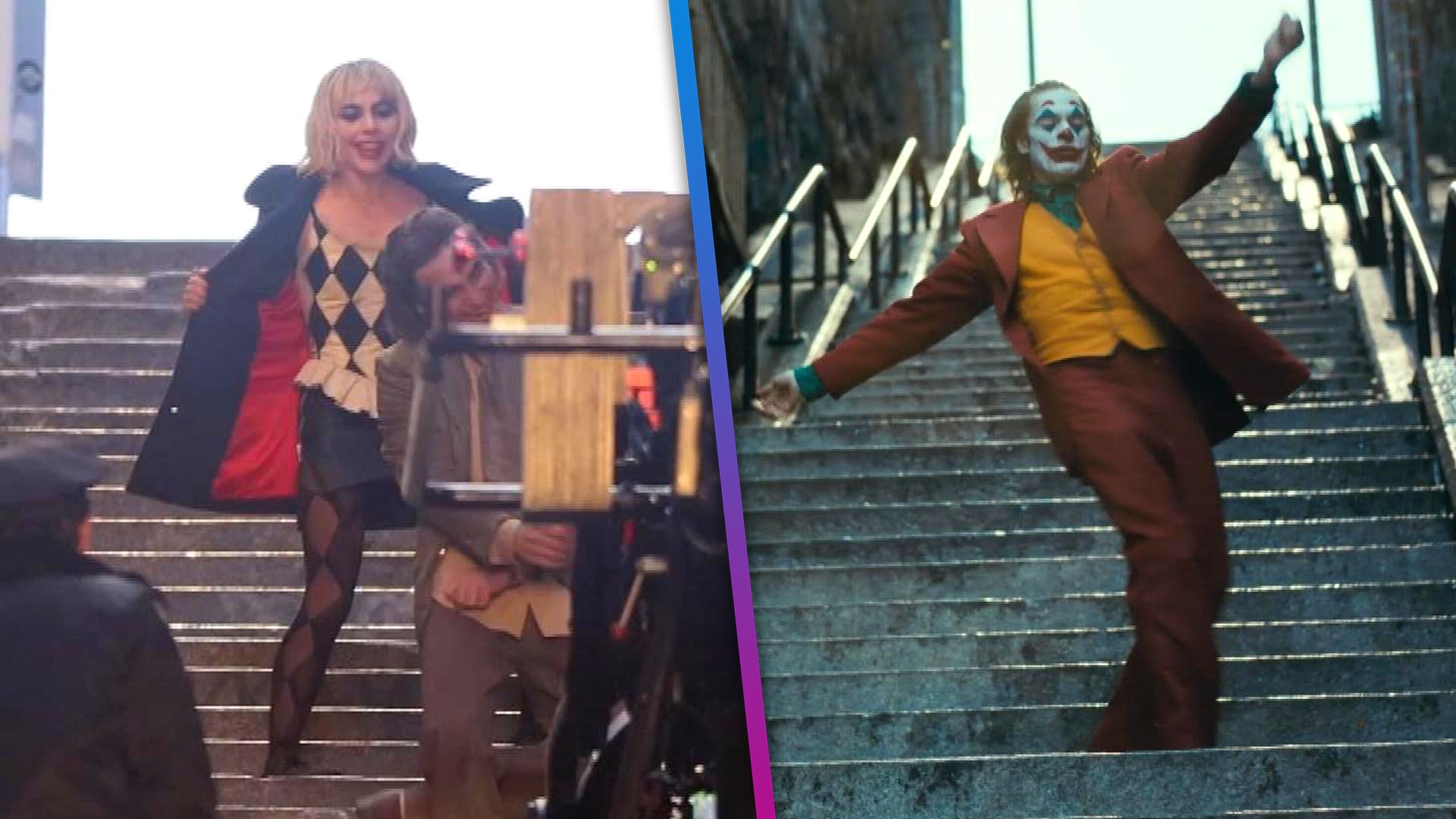 Lady Gaga Goes FULL Joker on Iconic Steps While Shooting Sequel