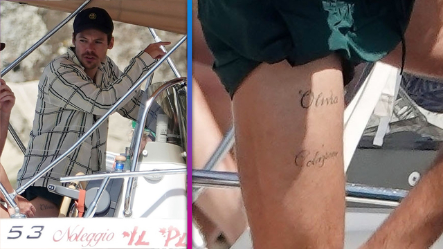 Cristobal Bernal shows off his temporary tattoos of Kim Kardashian... News  Photo - Getty Images