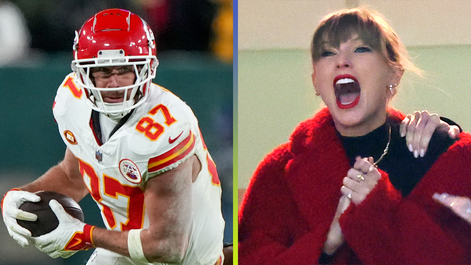 Taylor Swift Cheers On Travis Kelce at Green Bay's Chiefs-Packers