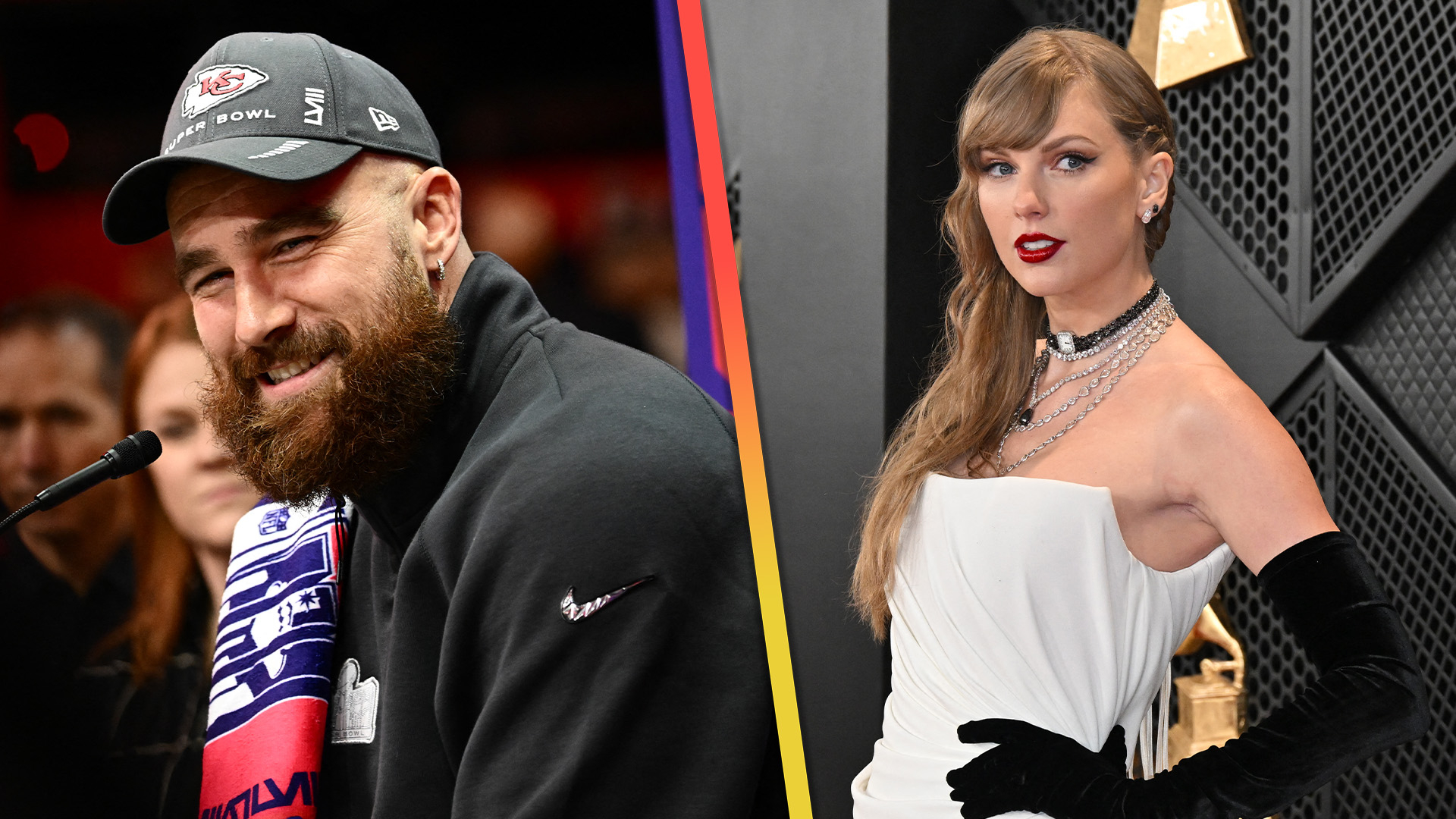 See Travis Kelce's Reaction When Asked About Taylor Swift Engagement  Speculation | Entertainment Tonight